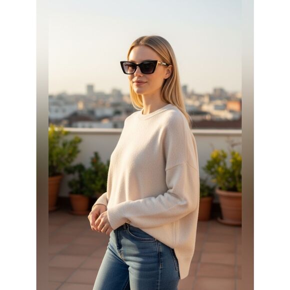 4. $359 Carolina Lemke Berlin Eyewear - Ira Black + Free Luxury Premium Case